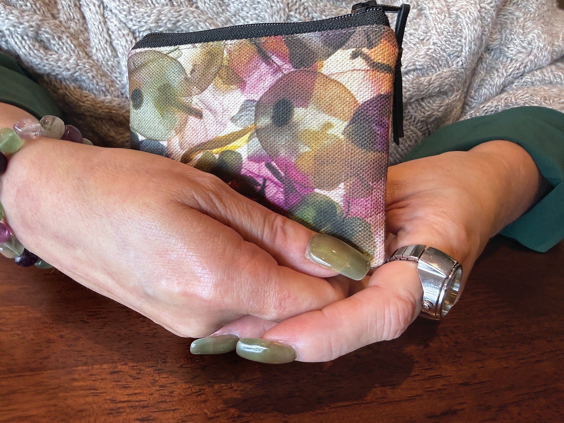 The Stanley Pouch - Petal Medley Fabric
