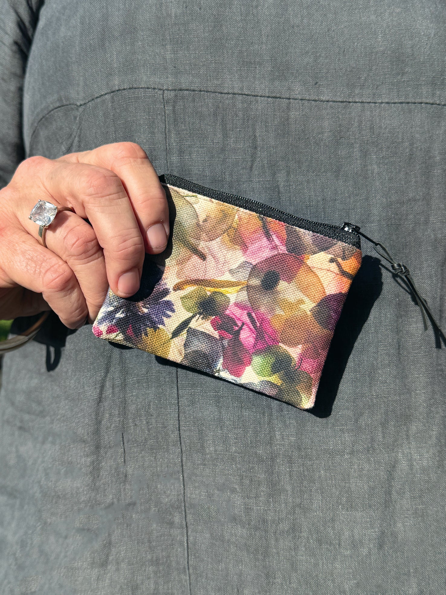 The Stanley Pouch - Petal Medley Fabric