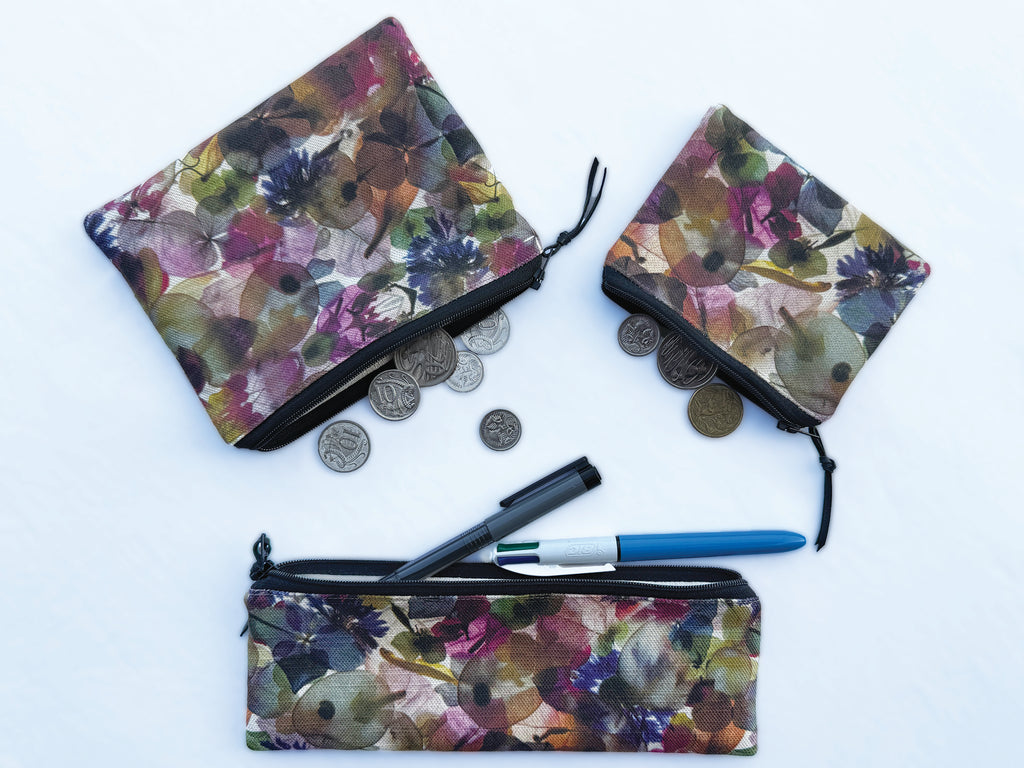 The Stanley Pouch - Petal Medley Fabric
