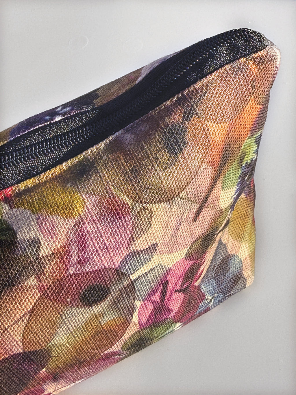 The Waratah Pouch - Petal Medley Fabric