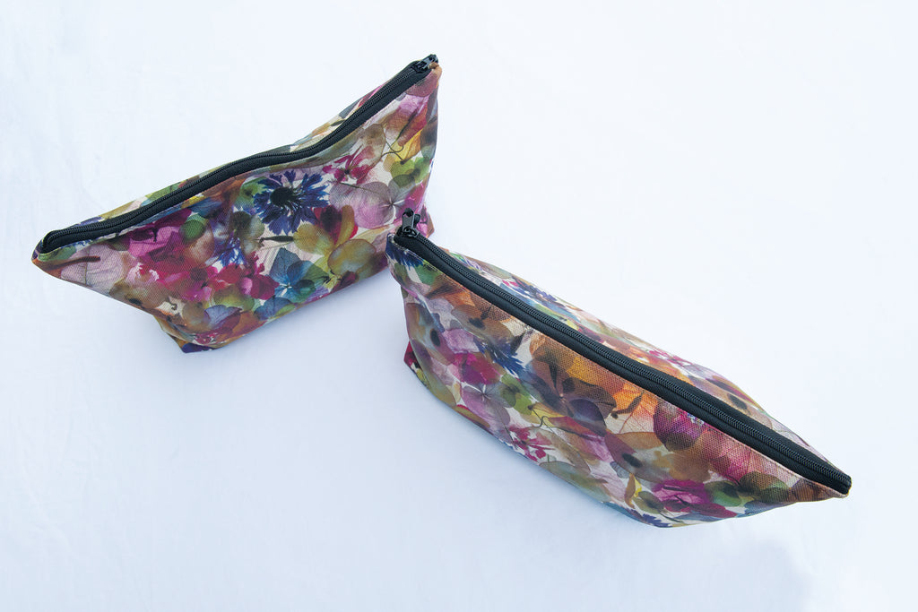 The Waratah Pouch - Petal Medley Fabric