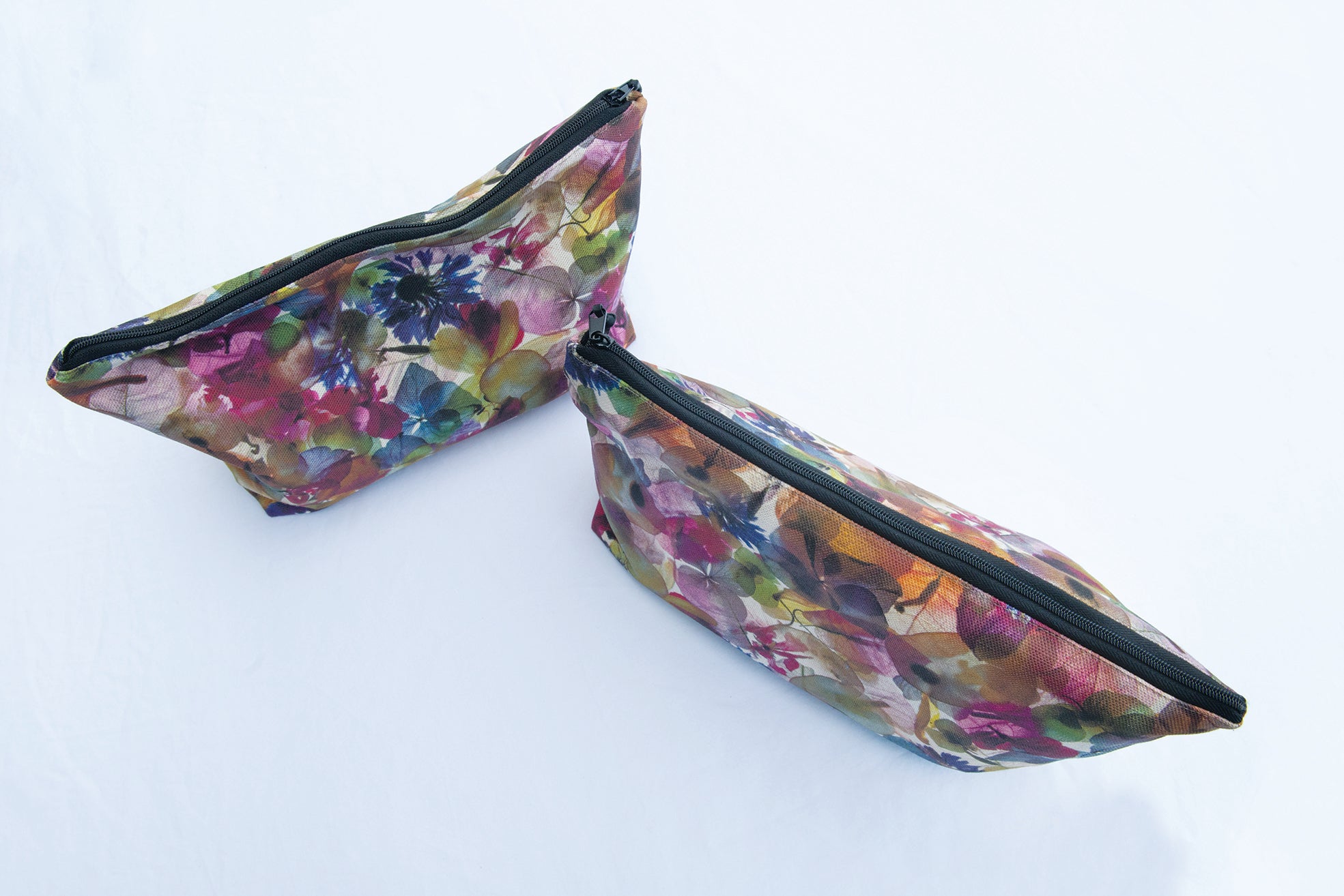 The Waratah Pouch - Petal Medley Fabric