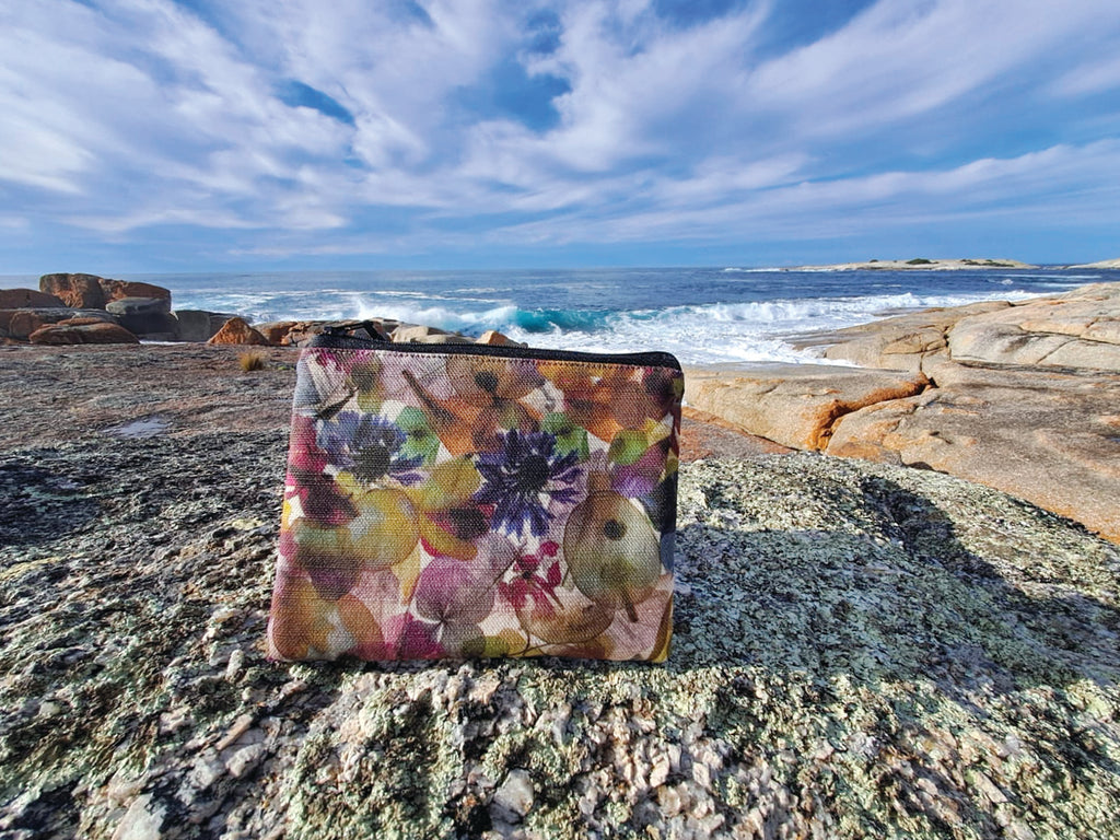 The Stanley Pouch - Petal Medley Fabric