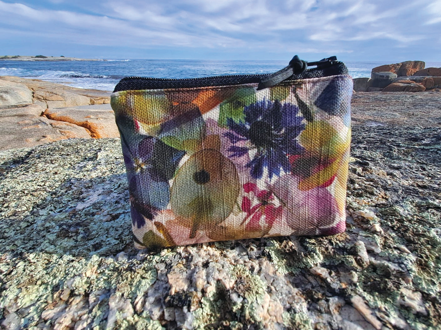 The Stanley Pouch - Petal Medley Fabric