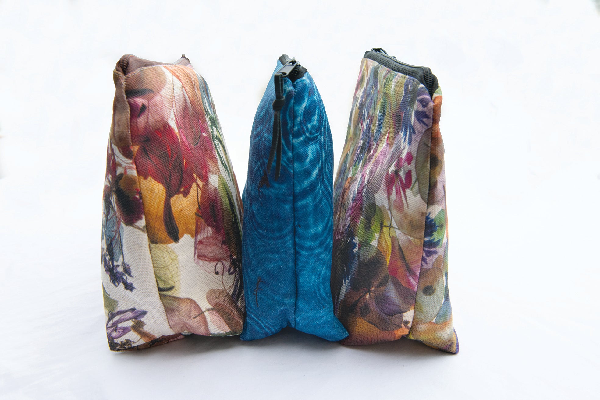 The Waratah Pouch - Petal Medley Fabric