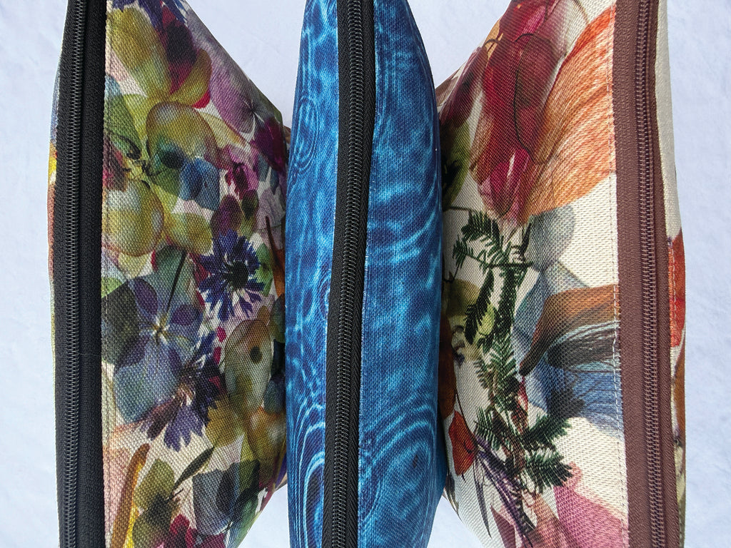 The Waratah Pouch - Petal Medley Fabric